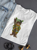 Tabby Ski Cat T-shirt -Fab Funky Designs