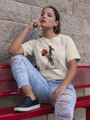 Schnauzer On Penny Farthing T-shirt -Fab Funky Designs