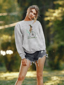 Pug On Penny Farthing Sweatshirt -Fab Funky Designs