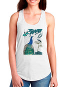 Peacock Garden 2 Book Print T-shirt -Fab Funky Designs