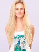 Peacock Garden 2 Book Print T-shirt -Fab Funky Designs