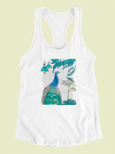 Peacock Garden 2 Book Print T-shirt -Fab Funky Designs