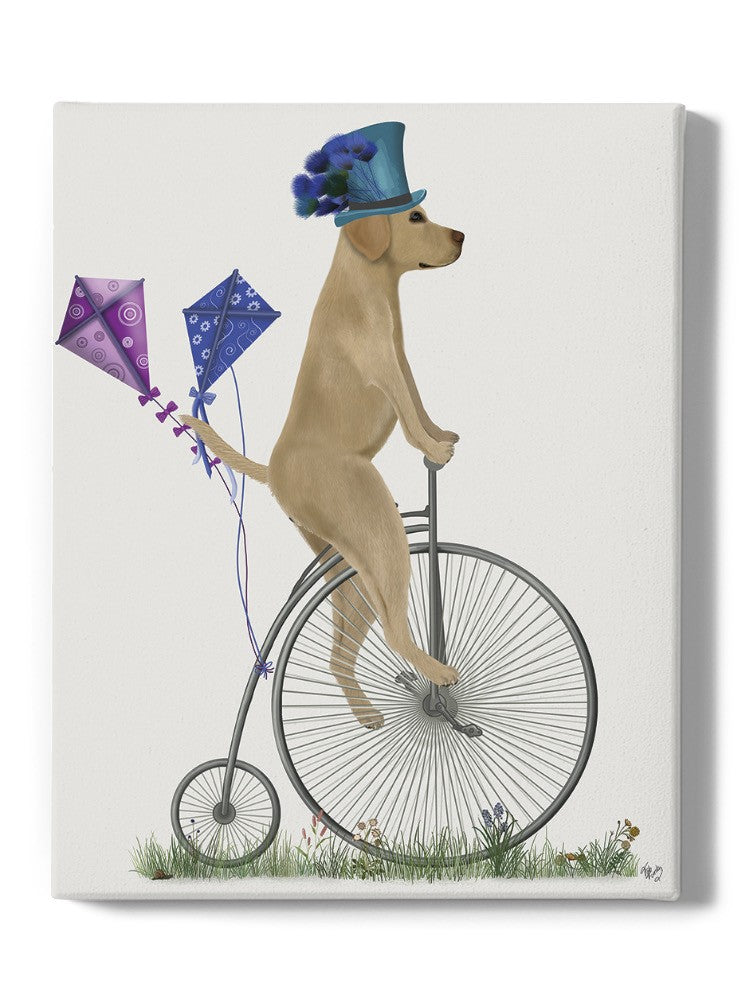 Labrador On A Unicycle Wall Art -Fab Funky Designs