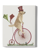 Cute Dog On A Unicycle Wall Art -Fab Funky Designs