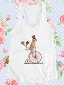 Cute Dog On A Unicycle T-shirt -Fab Funky Designs