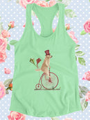 Cute Dog On A Unicycle T-shirt -Fab Funky Designs