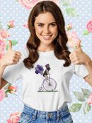 French Bulldog On A Unicycle T-shirt -Fab Funky Designs