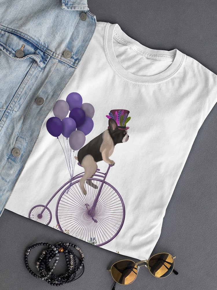 French Bulldog On A Unicycle T-shirt -Fab Funky Designs