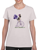 French Bulldog On A Unicycle T-shirt -Fab Funky Designs