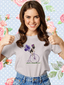 French Bulldog On A Unicycle T-shirt -Fab Funky Designs