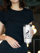 Dachshund Penny Farthing Tumbler -Fab Funky Designs