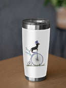 Dachshund Penny Farthing Tumbler -Fab Funky Designs