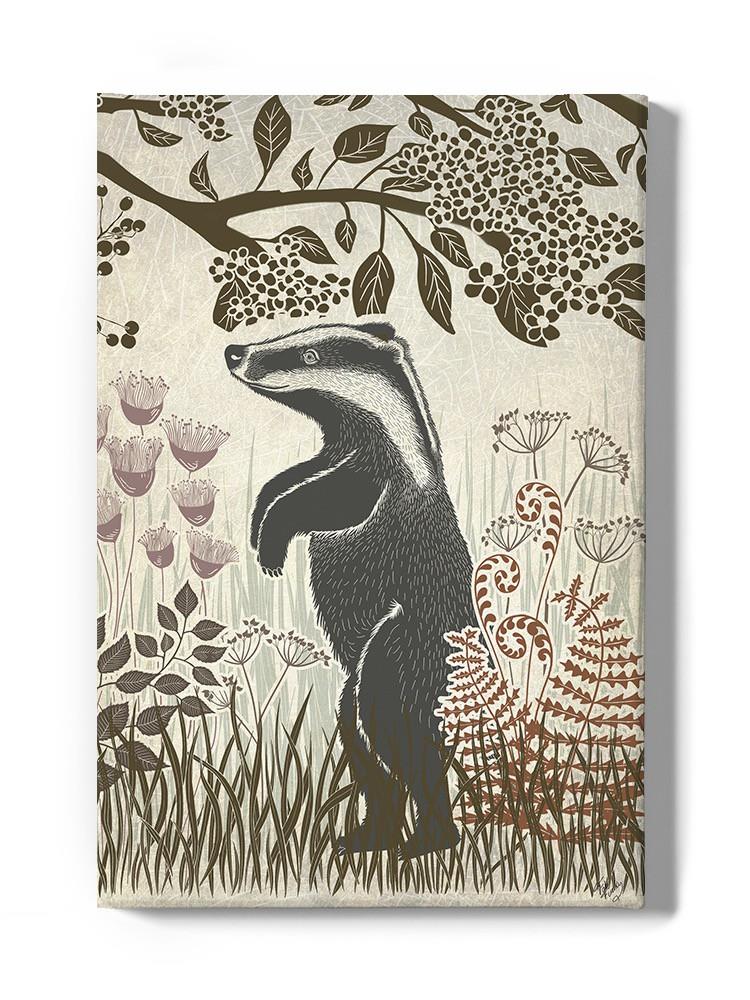 Country Lane Badger 4, Earth Wall Art -Fab Funky Designs