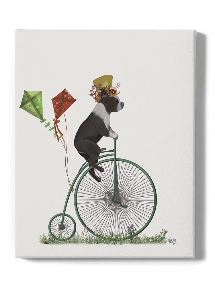 Terrier On Penny Farthing Wall Art -Fab Funky Designs