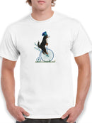 Bernese On Penny Farthing T-shirt -Fab Funky Designs