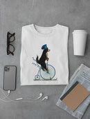 Bernese On Penny Farthing T-shirt -Fab Funky Designs