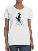 Bernese On Penny Farthing T-shirt -Fab Funky Designs