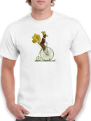 Beagle On Penny Farthing T-shirt -Fab Funky Designs