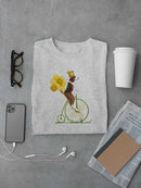 Beagle On Penny Farthing T-shirt -Fab Funky Designs