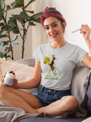 Beagle On Penny Farthing T-shirt -Fab Funky Designs