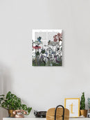 Wildflower Bloom Rabbit Wall Art -Fab Funky Designs