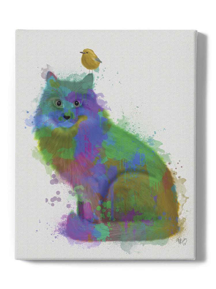 Cat Rainbow Splash 12 Wall Art -Fab Funky Designs