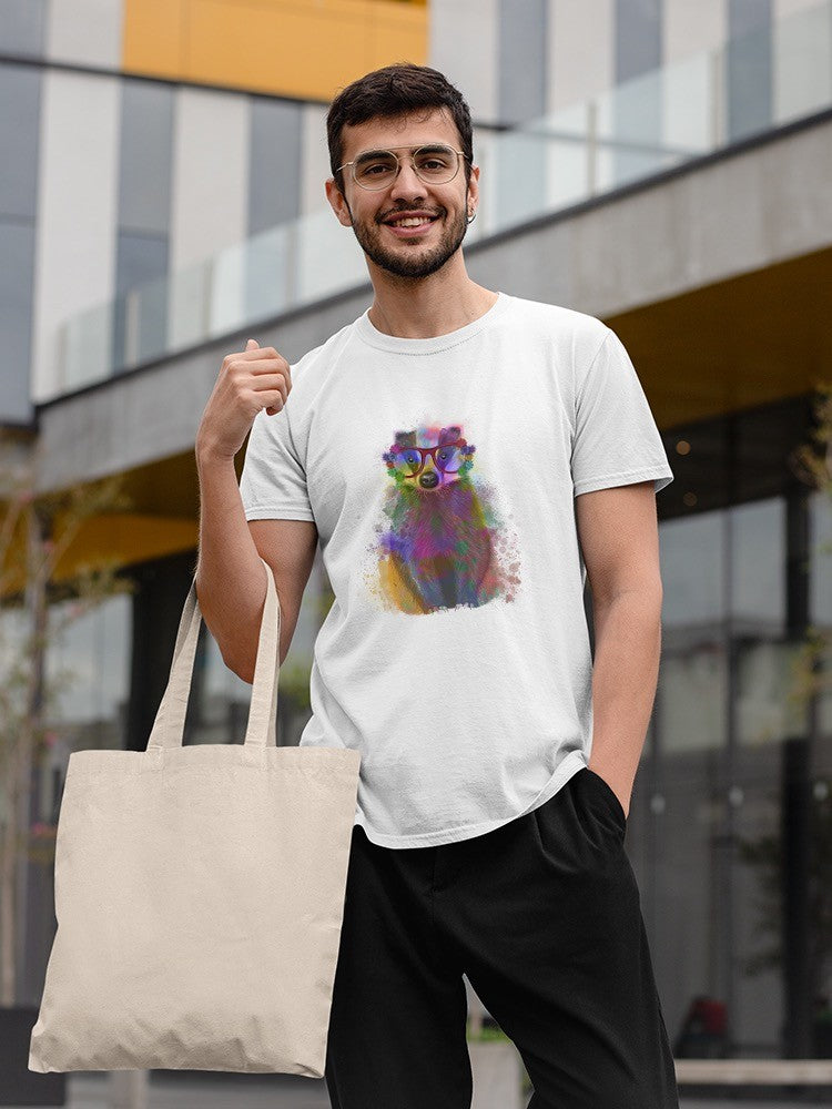 Colorful Badger T-shirt -Fab Funky Designs