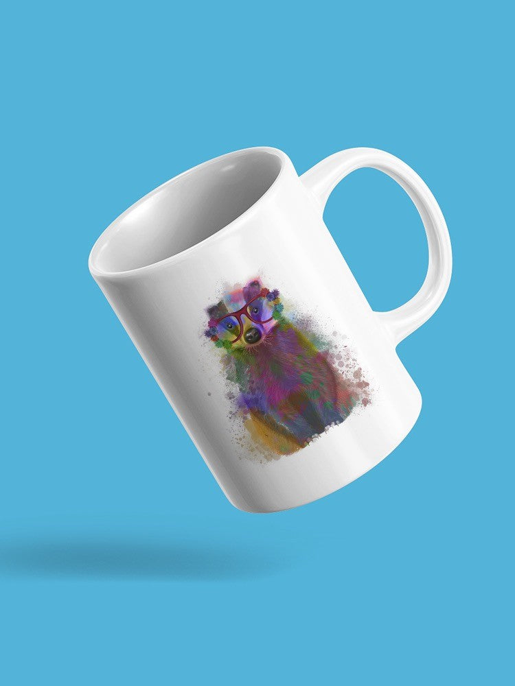 Colorful Badger Mug -Fab Funky Designs