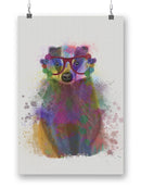 Colorful Badger Wall Art -Fab Funky Designs