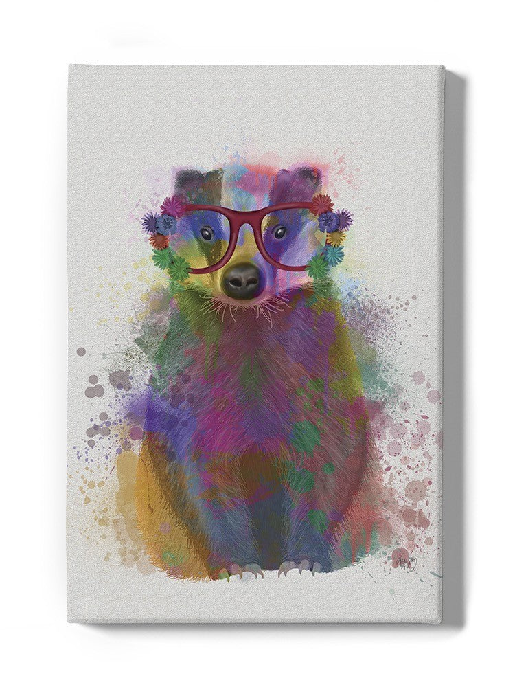 Colorful Badger Wall Art -Fab Funky Designs