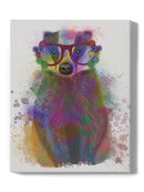 Colorful Badger Wall Art -Fab Funky Designs