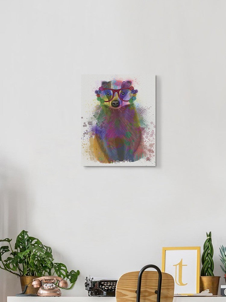 Colorful Badger Wall Art -Fab Funky Designs