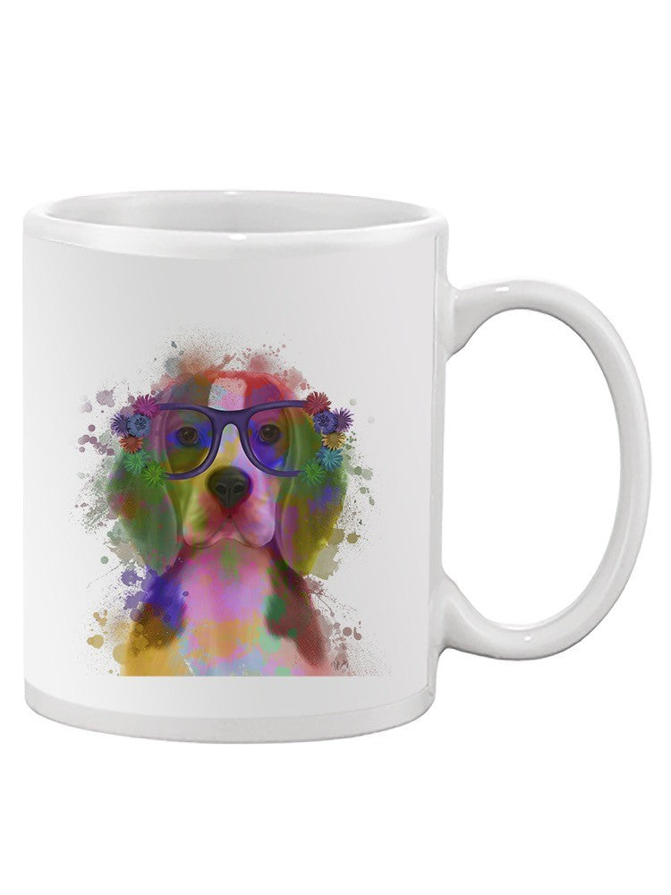 Colorful Beagle Splash Mug -Fab Funky Designs