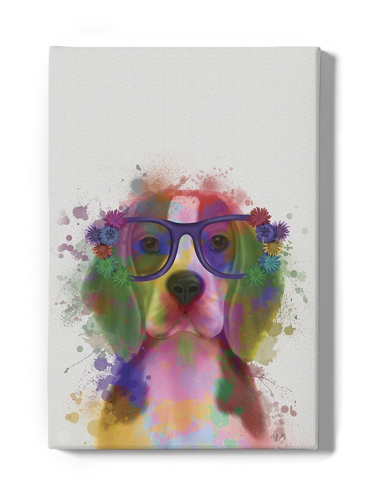 Colorful Beagle Splash Wall Art -Fab Funky Designs