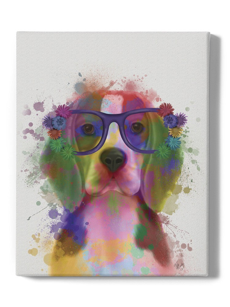 Colorful Beagle Splash Wall Art -Fab Funky Designs