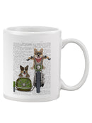 Corgi Chopper And Sidecar Mug -Fab Funky Designs