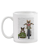 Corgi Chopper And Sidecar Mug -Fab Funky Designs