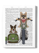 Corgi Chopper And Sidecar Wall Art -Fab Funky Designs