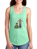 Corgi Chopper And Sidecar T-shirt -Fab Funky Designs