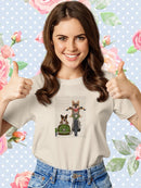 Corgi Chopper And Sidecar T-shirt -Fab Funky Designs