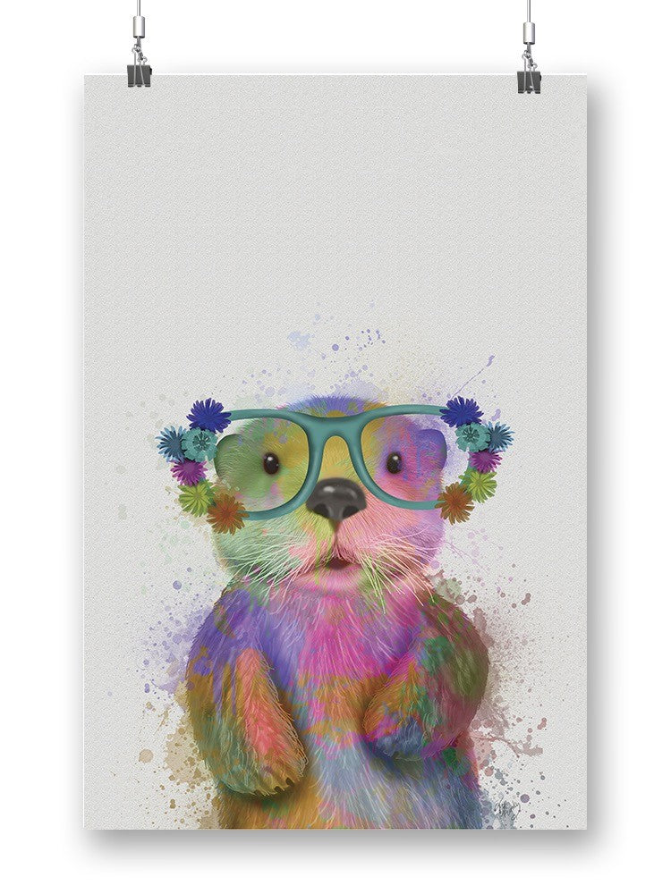 Colorful Otter Wall Art -Fab Funky Designs