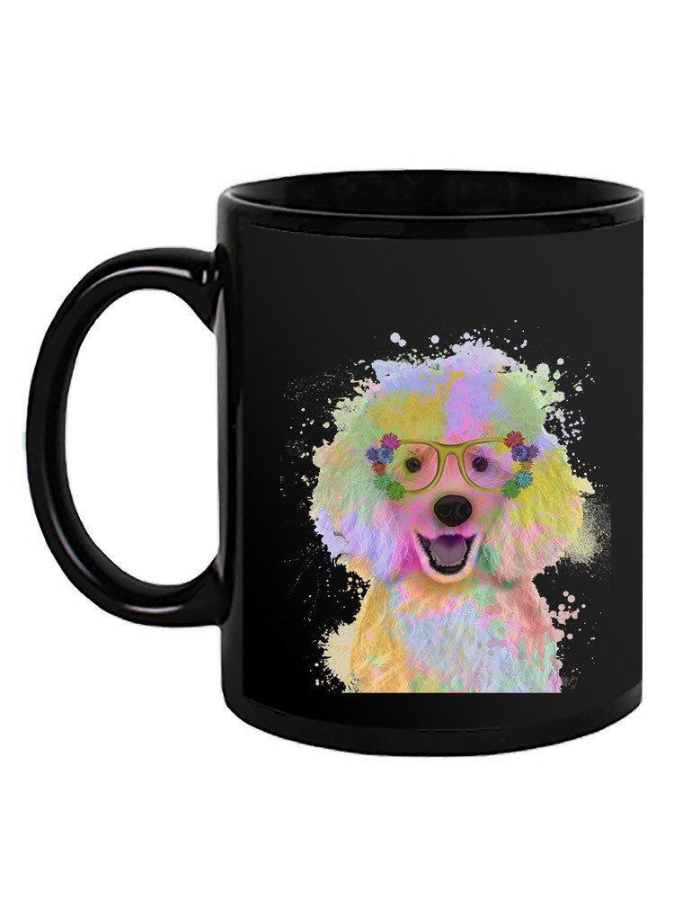 Poodle Rainbow Splash Mug -Fab Funky Designs