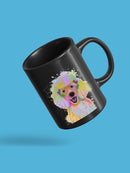 Poodle Rainbow Splash Mug -Fab Funky Designs