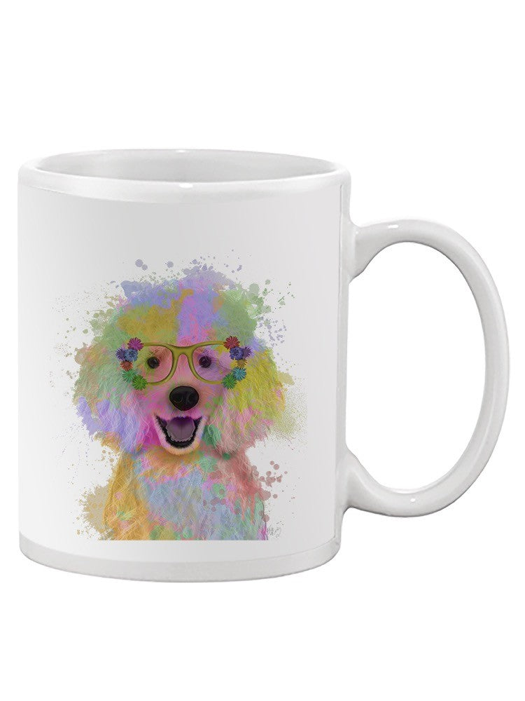 Poodle Rainbow Splash Mug -Fab Funky Designs