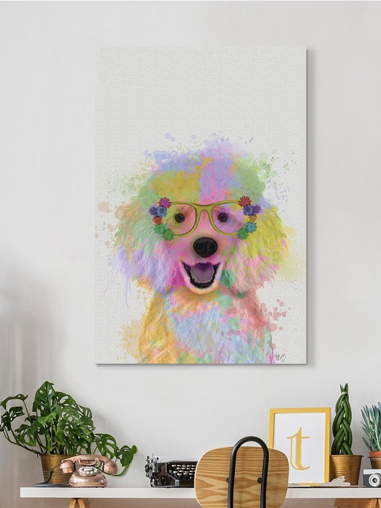 Poodle Rainbow Splash Wall Art -Fab Funky Designs