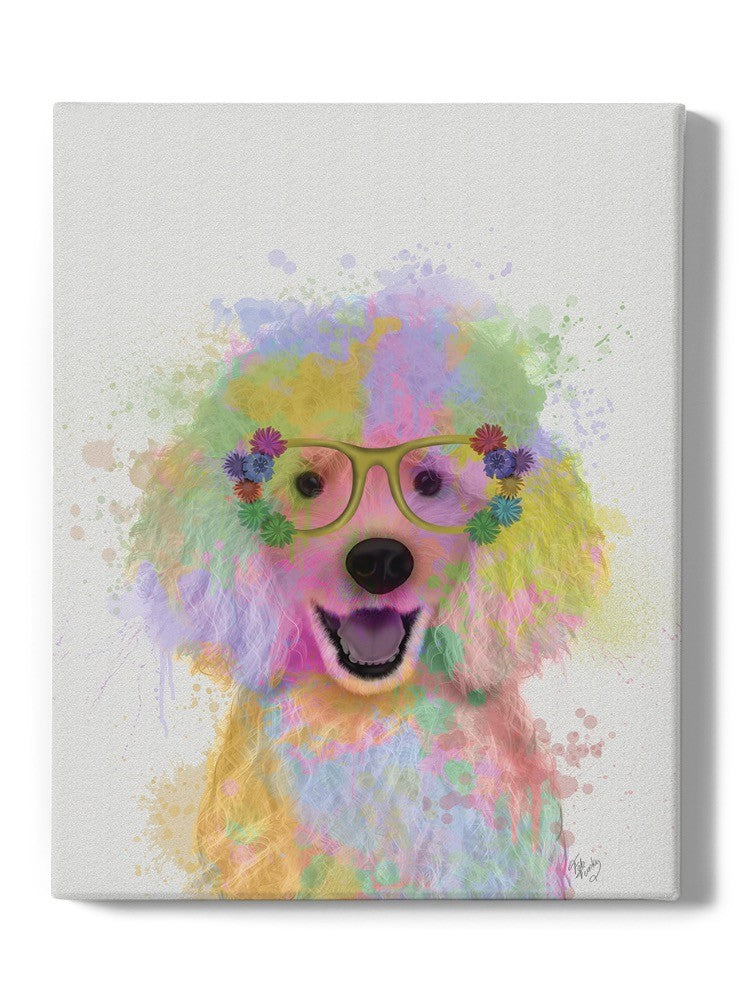Poodle Rainbow Splash Wall Art -Fab Funky Designs