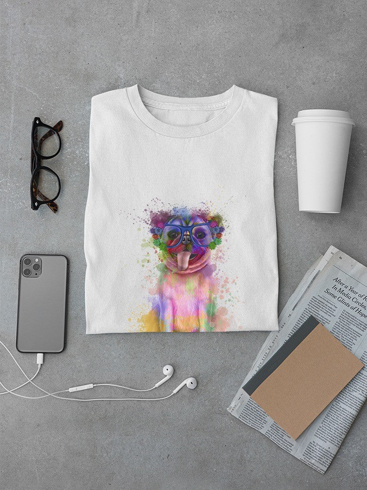 Colorful Pug Splash Art T-shirt -Fab Funky Designs