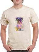 Colorful Pug Splash Art T-shirt -Fab Funky Designs