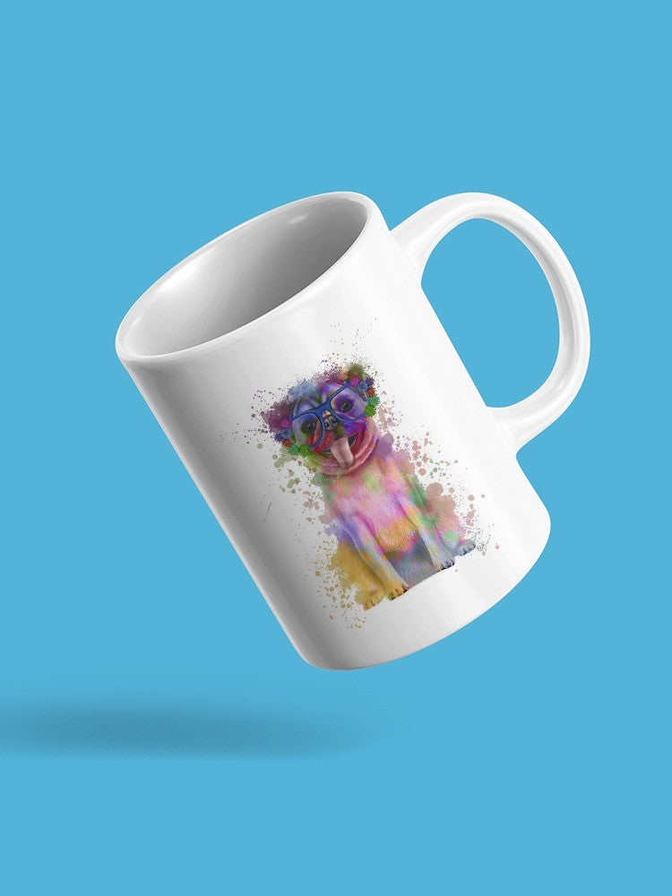 Colorful Pug Splash Art Mug -Fab Funky Designs