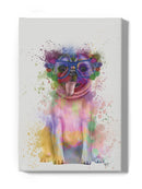 Colorful Pug Splash Art Wall Art -Fab Funky Designs